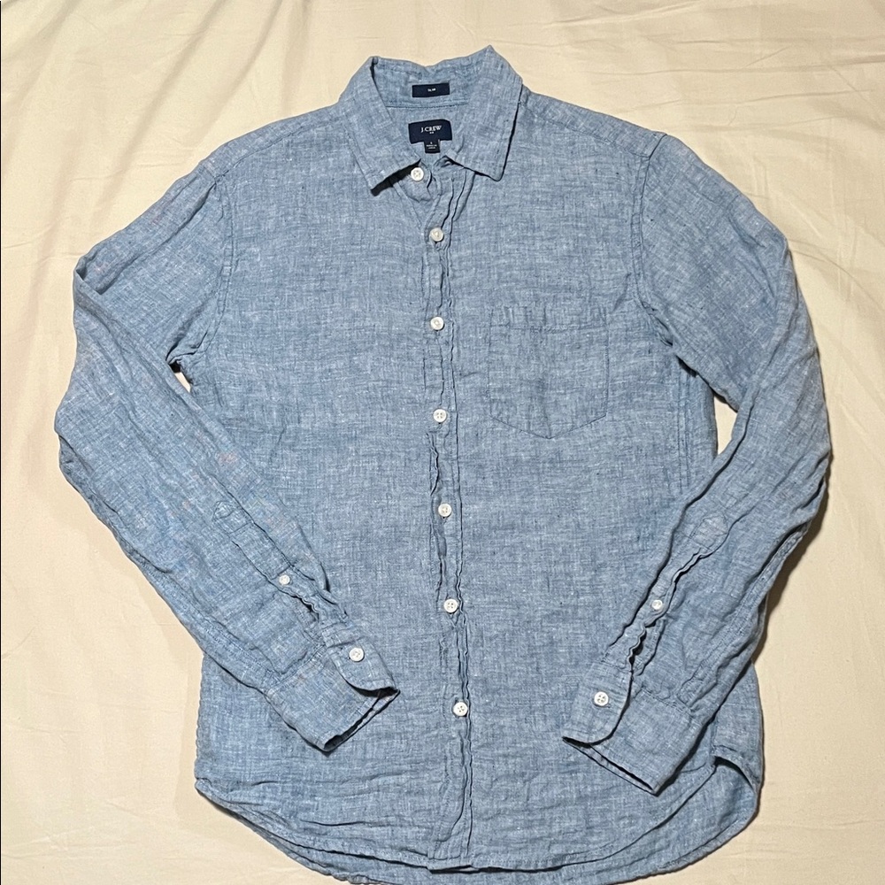 J. Crew Light Blue Casual Button Down Shirt